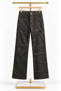 ASTER — Pantalon noir scintillant