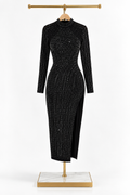 DAHLIA — Robe noire scintillante
